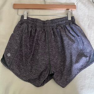 Lululemon grey hotty hot shorts
